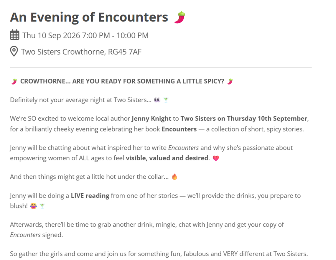 Crowthorne event